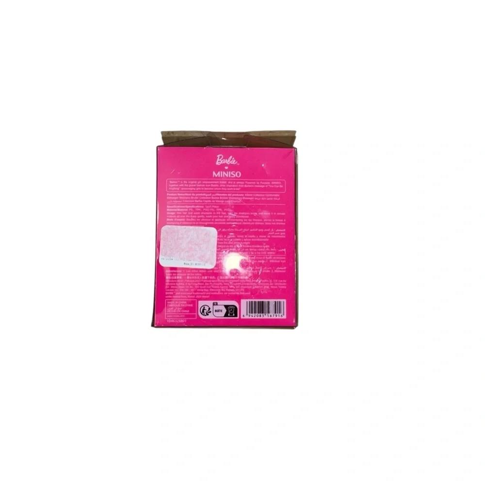 Barbie Pink Massage Shampoo Brush miniso new